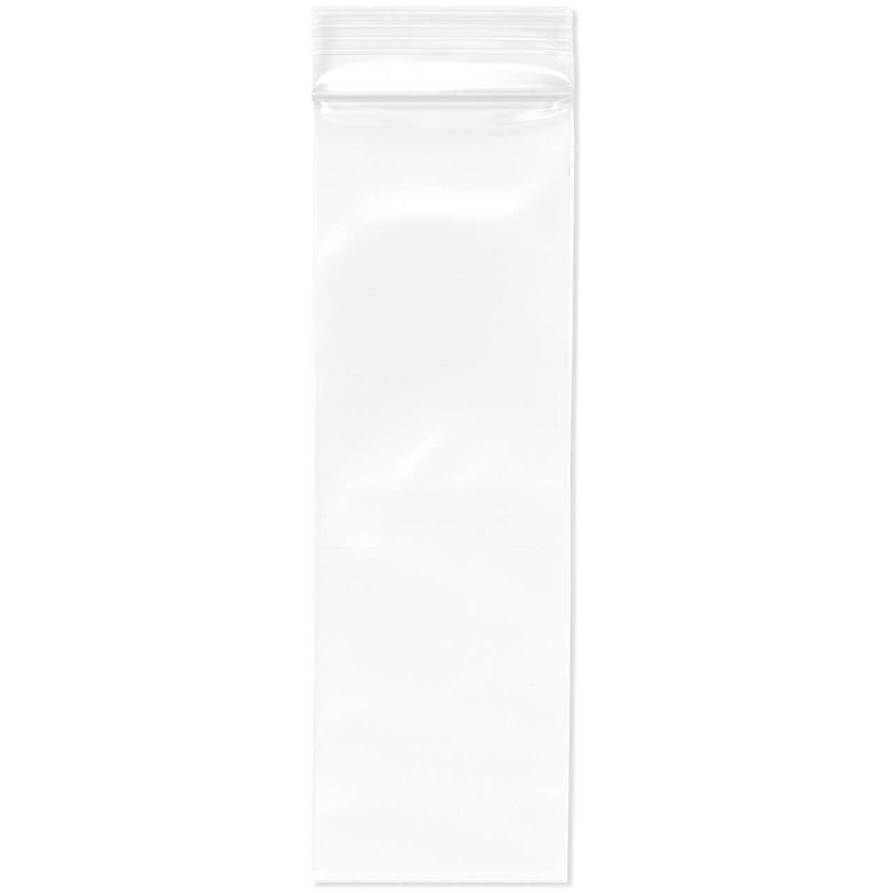 Plymor 2" x 6", 4 Mil Heavy Duty Zipper Reclosable Plastic Bags